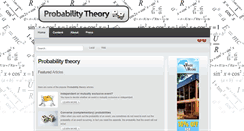 Desktop Screenshot of probabilitytheory.info